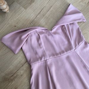 🛑 ASOS Blush Off the Shoulder Midi Dress US size 12 fit runs loose
